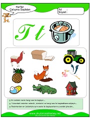 T Sesi Çalışma Sayfaları